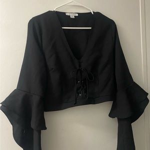 Women black blouse L size